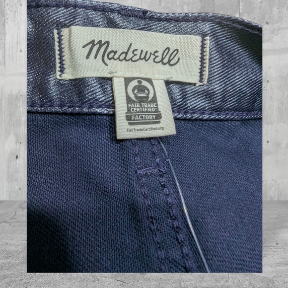 NWT Madewell The 90's Straight Jean In Midnight Foil Size 30 - Picture 6 of 9